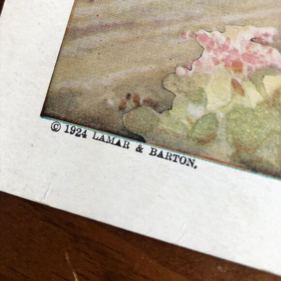 7 Antique Sunday School Attendance Record Print Art Religious Lamar Barton 1920s - Picture 4 of 10